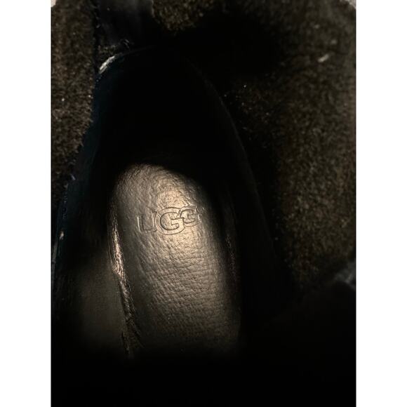 UGG Elora Black Leather Ankle Boots – Size 7 (EUC) Cowgirl WesternBoho FallBoots - Picture 9 of 9